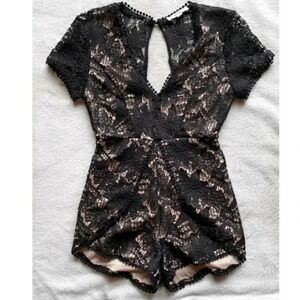 Love Tree Lace Romper